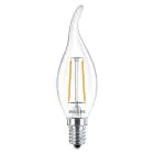 Philips Corepro LED Kaars E14 Gebogen Punt Gloeilamp Helder 2W 250lm - 827  | Vervanger voor 25W